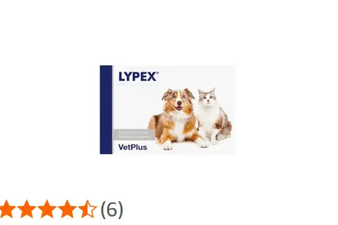 Lypex dla psa i kota, produkt VetPlus. Uroczy piesek i kotek na opakowaniu.